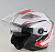 Шлем открытый RACER BLD-708 (L) белый/красный (9)
